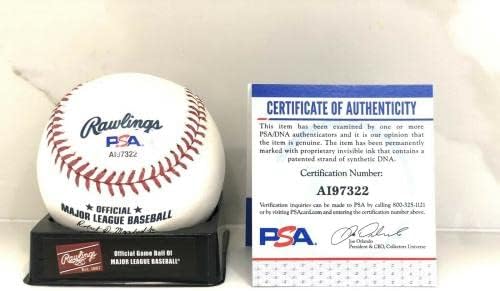 David Ortiz ručno potpisano 500 homerun logotipa bejzbol Boston Redsox Big Papi PSA DNA - Autografirani bejzbols