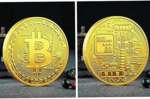 Zlatoplašeni/nazvani Ethereum Ripple Bitcoin Trx Ida Cardano Qtum Iota Bnb Binance Digitalna valuta Komemorativni novčić