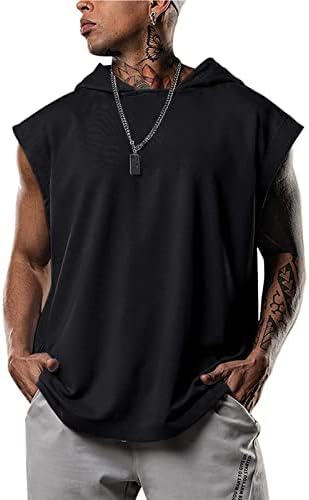 BMISEGM Ljetne košulje za muškarce muške fitnes majice trening pulover sportovi Sport Sports Leisure s kapuljačama s kapuljačom