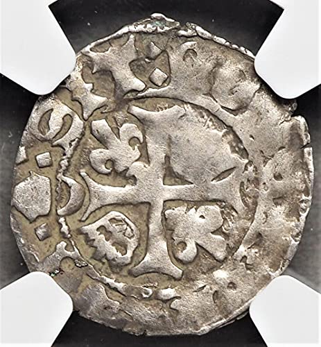 FR 1483-1498 AD Srednjovjekovni križarski križarski križarski križar križ antičkog francuskog novčića srednjeg vijeka hardi
