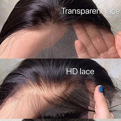Medena Plavuša kratka valovita perika od ljudske kose 13.4.0 prozirna Perika s prednje strane čipke ljudska kosa prethodno