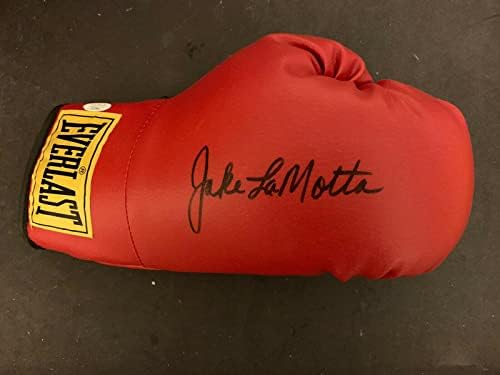 Vintage boksačka rukavica u boksu sa savršenim potpisom Jakea LaMotte u boksu u boksu u boksu u boksu u boksu u boksu u boksu