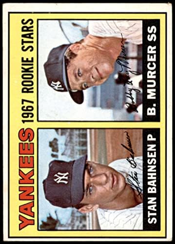 1967. Topps 93 Yankees Rookies Bobby Murcer/Stan Bahnsen New York Yankees VG Yankees