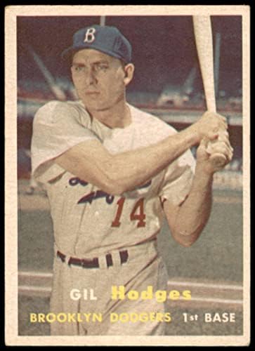 1957. Topps 80 Gil Hodges Brooklyn Dodgers VG Dodgers