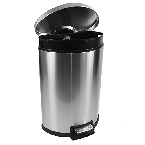 AOSL 14.5 galona smeća kanta od nehrđajućeg čelika Polu krug kuhinjskog smeća