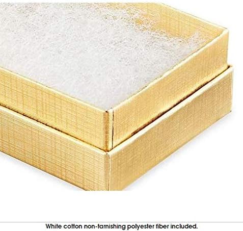 100-paket 32 zlatna folija pamučna kartonska papirnati papir kutije za nakit poklon