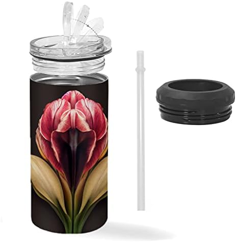Prekrasan dizajn izolirano hladnjak - tulipanski limenka hladnije - cvjetni izolirani vitki can hladniji