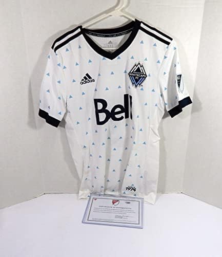 2018 Vancouver WhiteCaps FC Sean Franklin 3 Igra korištena potpisana bijelog Jersey M 4 - Autografirani nogometni dresovi