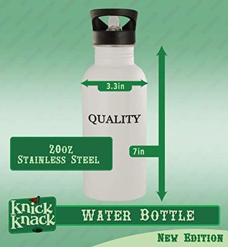 Knick Knack pokloni Prudi - boca vode od nehrđajućeg čelika od 20oz, srebrna