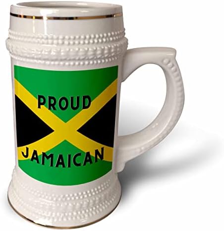 3Drose Slika riječi Ponosna Jamajčana s jamajčanskom zastavom - 22oz Stein šalica