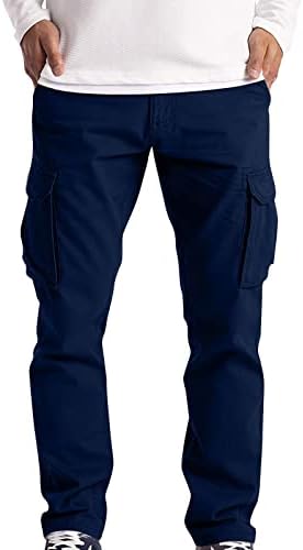 Firero muške trenerke teretne hlače casual vrećasti atletski trening hlače Classic fit solid radne džepove jogger