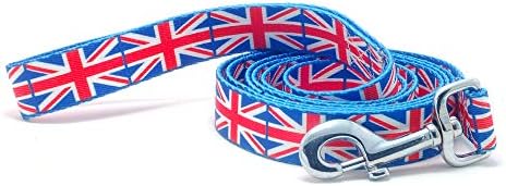 Ovratnik za pse i povodac s zastavom Ujedinjenog Kraljevstva | Izvrsno za britanske praznike, posebne događaje, festivale,