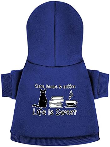 Knjige Mačke Život je slatki ispis kapuljača za kućne ljubimce pulover psi kombinezon mačje dukserice pulover trend Top dizajn