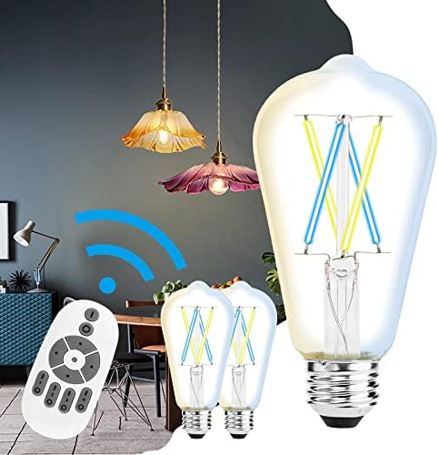 Edison Alberts LED žarulja s daljinskim upravljačem, LED žarulja sa žarnom niti od 4 vata, jednaka žarulji sa žarnom niti