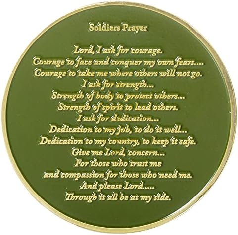 Vojnička molitva Sjedinjenih Država Vojni izazov kovanica i plavi baršunast kutija