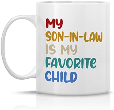 Moj zet mi je najdraža dječja keramička šalica za kavu, šalica svekrva, poklon za svekrvu, omiljeni sin u zakonu 11 15 oz