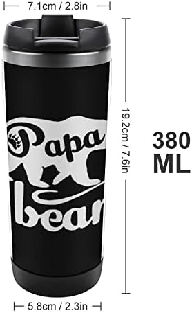 Tapa medvjed putničke šalice kave s poklopcem izolirane šalice od nehrđajućeg čelika dvostruka zidna boca
