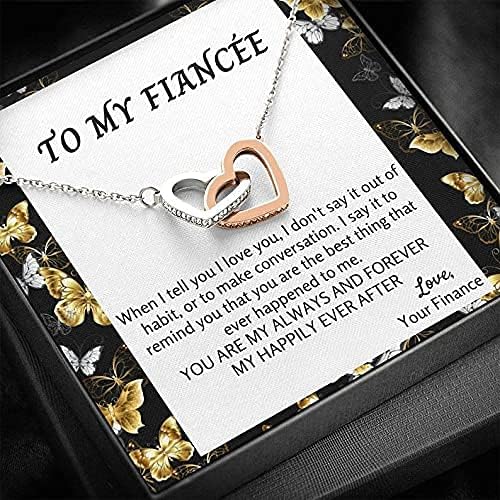 Do moje zaručničke ogrlice, poklon za buduću ženu, poklon za zaručnički zaručnički poklon, rođendan buduće supruge, romantični