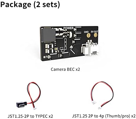 Speedybee 2PCS Tip C do 5V balansa utikača kabel za punjenje za GoPro heroj 6/7/8/9/10/11 compatlble s DJI OSMO Action Runcam