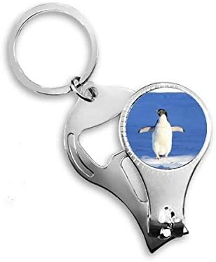 Slatka bijela pingvina znanost priroda slika nokat za nokat ring lanac ključeva otvarač bočice