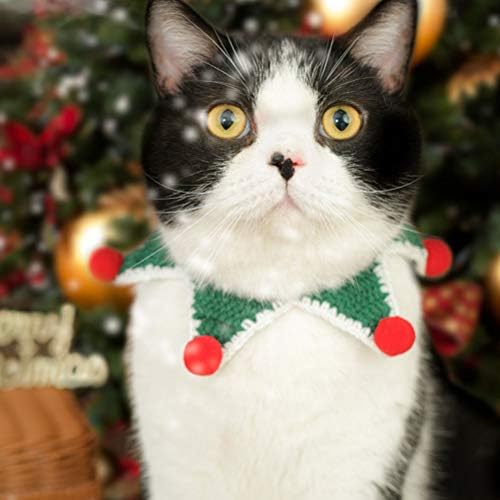 Soimiss 1pc božićni ogrlica za kućne ljubimce Šap obožavanog božićnog psa bib mačka bib