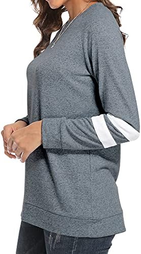 Makamaka košulje s dugim rukavima za žene džemperi Creveck Twictirts bluza tunika