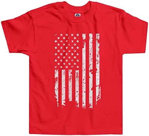 Otrcana majica za malu djecu s bijelom američkom zastavom iz