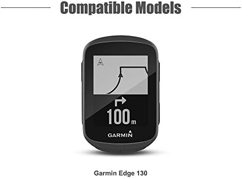 TUSITA futrola kompatibilna s Garmin Edge 130/ EDGE 130 Plus GPS - Silikonski zaštitni poklopac Koža - GPS Bike Computer