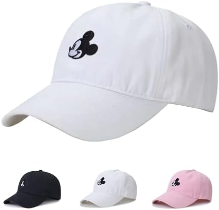 Momodeer crtani bejzbol kapa za muškarce i žene, 1oo% pamučni vez podesivi bejzbol šešir za sportski ukras na otvorenom