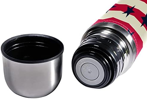 SDFSDFSD 17 Oz Vakuum izolirana boca od nehrđajućeg čelika Sportska kava za kavu Putnika tikvica Originalna koža omotana
