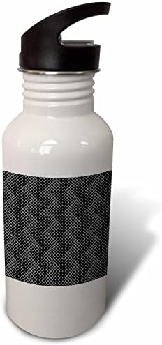 3Drose bešavni apstraktni crno -bijeli uzorak uzorka - boce s vodom