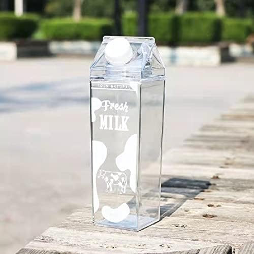 FVebzem 17oz/ 500ml mliječna kartonska boca s bocom plastične kutije s mlijekom BPA besplatno dijete prikladno za višekratnu