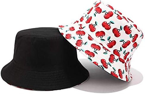 Panama-panama za Uniseks modne kape s printom reverzibilna odjeća reverzibilni Šeširi za sunčanje vanjski Šeširi za ribolov