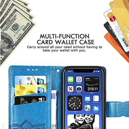 Torbica za novčanik za telefon od umjetne kože od umjetne kože s preklopnim poklopcem za telefon remen za zapešće držač kartice