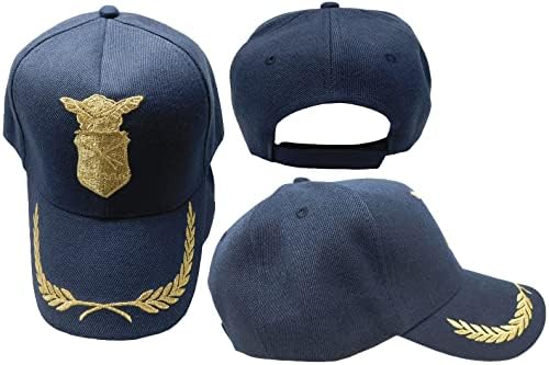 Bejzbolska kapa s vezenom kapom Passat Air Force od čvrstog zlata u tamnoplavoj boji