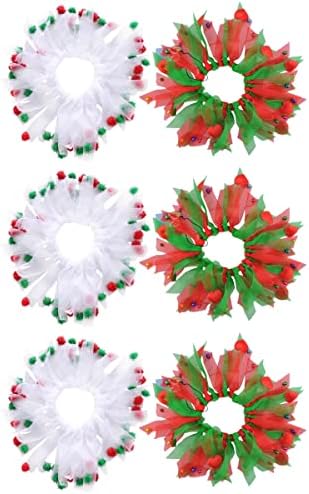 6 PCS božićni kućni ogrlica za ogrlice ukrasne za zabavu za odmor haljina božićni ukrasi darovi ukrasi