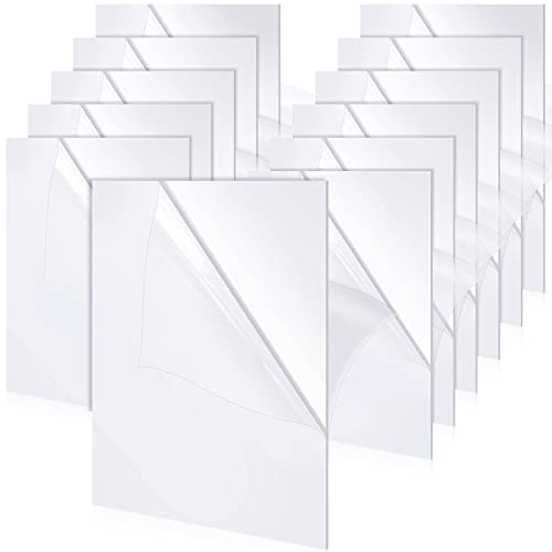 12 komada Bijeli akrilni list 12 '' x 12 '' prozirni plastični list neprozirna ploča bijele praznine staklene ploče sa zaštitnim