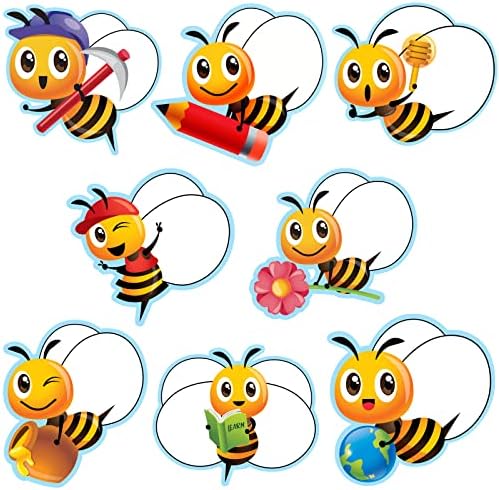 64 komada Naljepnice za pčele naljepnice Bee ljetne tematske zabave izrezane pčele za pčele za biltenske ploče ukrašavanje