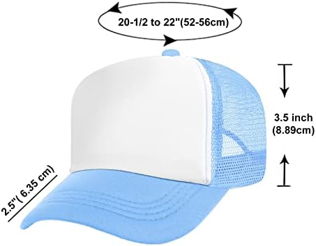 5 ploča mrežasta kapa za Kamiondžije podesiva kapa za Kamiondžije s 5 ploča prazna pjenasta kapa za Kamiondžije