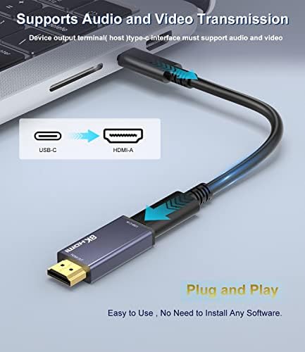 Adapter AGFINEST USB C na HDMI 2.1, konverter 8K @ 60 Hz USB-C Female to HDMI Male, velike brzine 48 Gb / s [kompatibilnost