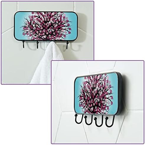 Ljepljive kuke od nehrđajućeg čelika ručnika Zidne kuke zaglavljene u kupaonici ili kuhinjskom plavom drvetu
