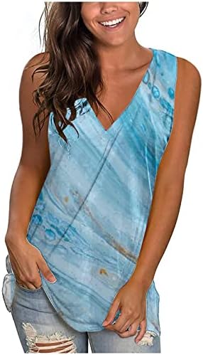 Ženski kamisole vrhovi spremnika plus veličine košulje bez rukava koji izlaze bluze seksi havajske majice grafičke majice