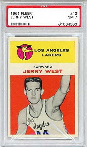 Jerry West 1961 Fleer Card 43 - Nepopisane košarkaške karte