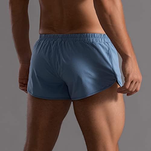 2023 Nove muške ljetne pamučne hlače od čvrstih boja Elastični bend labavi brzi suhi sportovi koji trče ravne kratke hlače