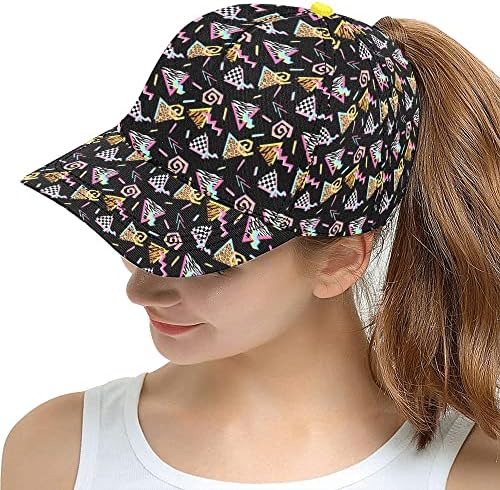 Originalna bejzbolska kapa iz 80-ih ili 90-ih s ravnim vizirom za Tinejdžerke, Sunčani šešir s printom od 3 inča za Kamiondžije