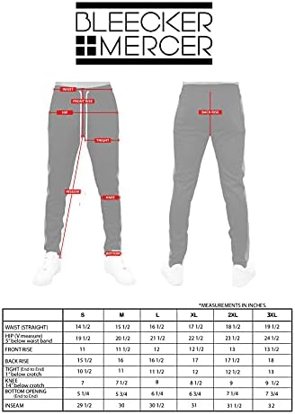 Bleecker i Mercer muškarci hip hop aktivna odjeća vitka fit atletskim stazama jogger hlače bočna pruga za snimanje patentnog
