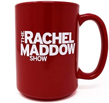 Keramička krigla s logotipom emisije Rachel Maddouemen, crvena, 15 oz-službena krigla koja se može vidjeti na