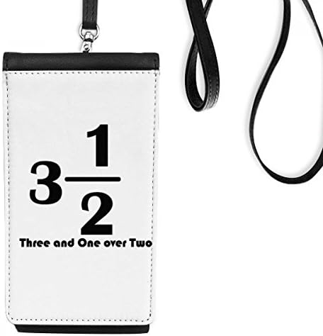 Numerička tri i jedna preko dvije telefonske torbice za novčanik Viseti mobilna vrećica crni džep