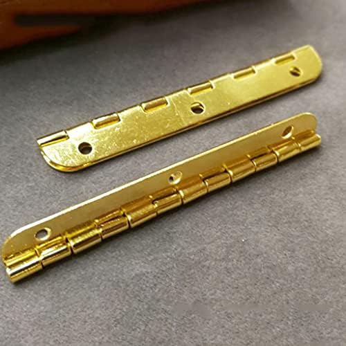 FZZDP 50 komada/set zlatnih šarki od 180 stupnjeva, antiknih pravokutnih malih šarki ormarića hardvera
