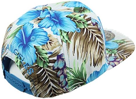 Bejzbolska kapa Los Angeles M. A. Havajski šešir s cvjetnim printom ležeran s ravnim vizirom tropski